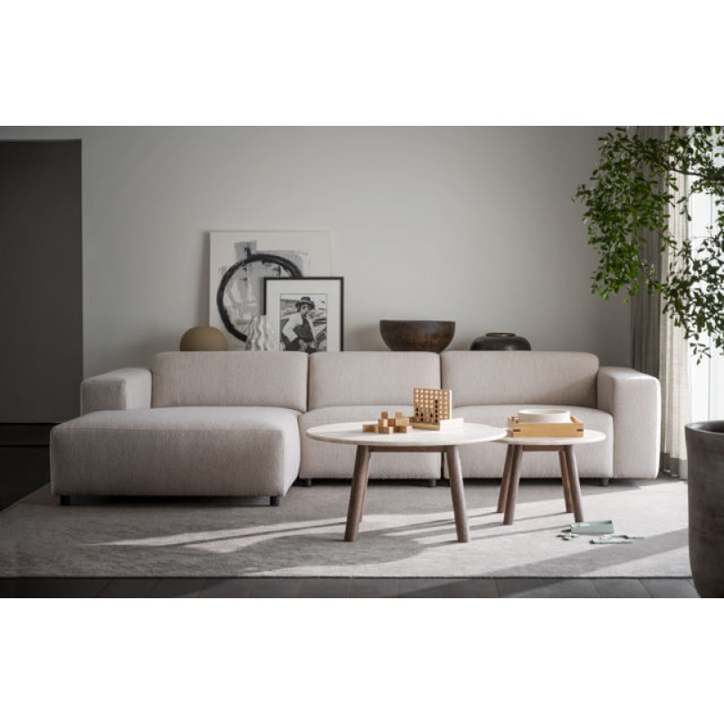 RO Willard 4-Seater L-Sofa Light Beige